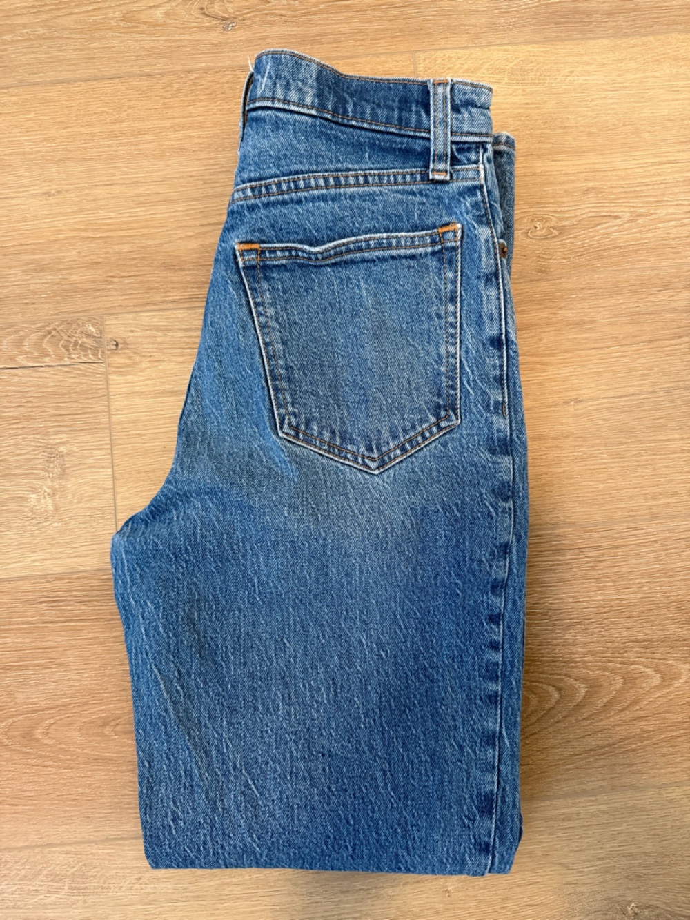 Abercrombie & Fitch Women's Straight-Leg Blue Denim Jeans